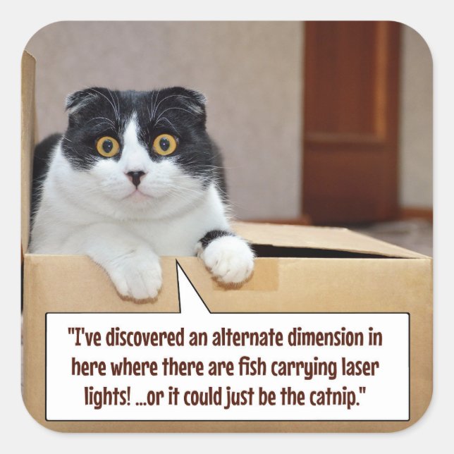 Sticker Carré Une autre dimension (Devant)