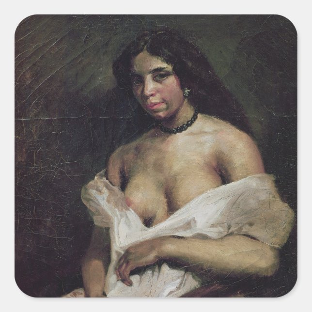 Sticker Carré Une femme Mulatto, c.1821-24 (Devant)