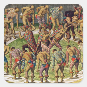 Sticker Carré Une fête barbare