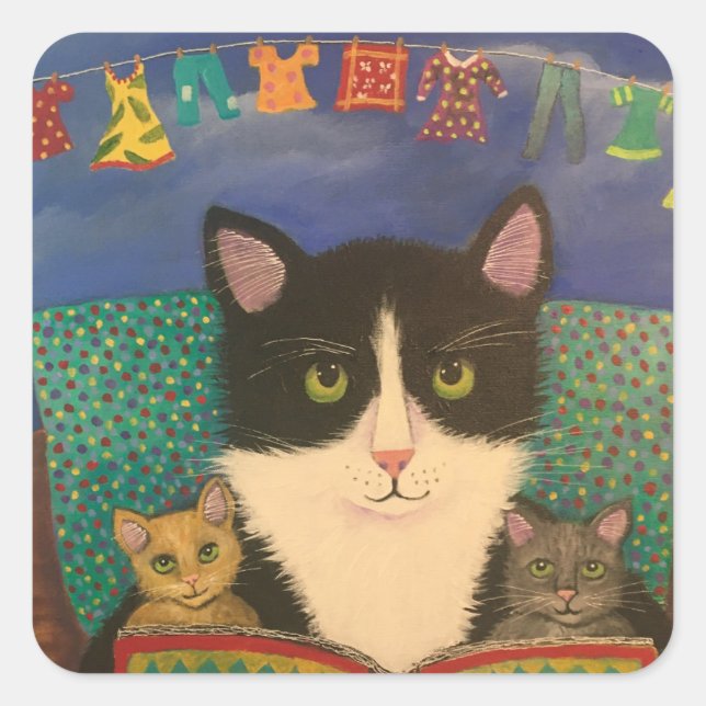 Sticker Carré Une Fois (Devant)