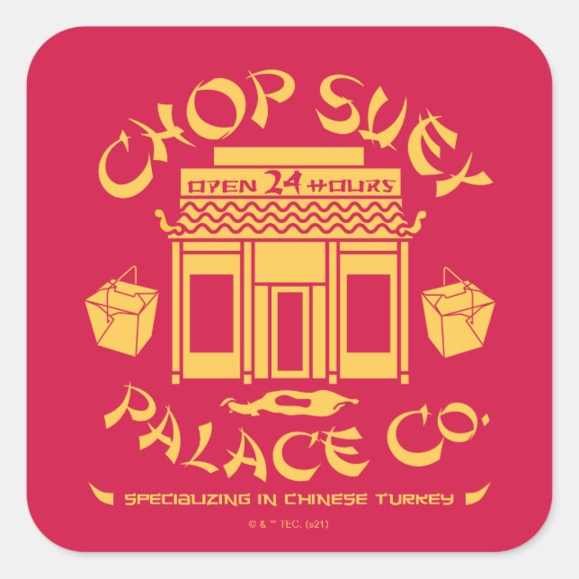Sticker Carré Une histoire de Noël | Chop Suey Palace Co. (Devant)