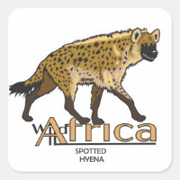 Une hyène tachetée. Afrique sauvage
