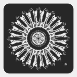 Sticker Carré Une jolie chose ronde v1