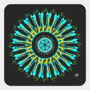 Sticker Carré Une jolie chose ronde vC5
