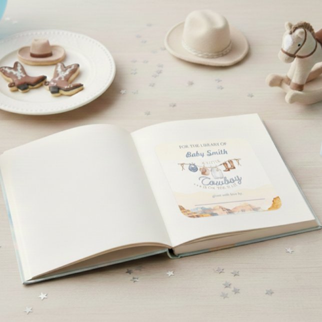 Sticker Carré Une petite plaque d'immatriculation Western Canyon (Créateur téléchargé)