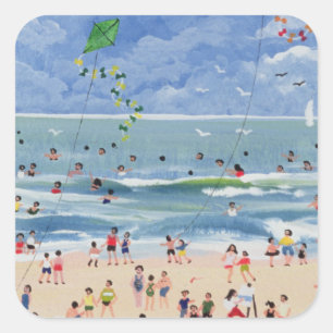 Sticker Carré Une plage cornouaillaise