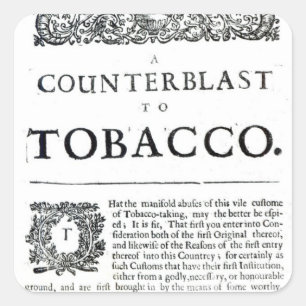 Sticker Carré Une riposte au tabac