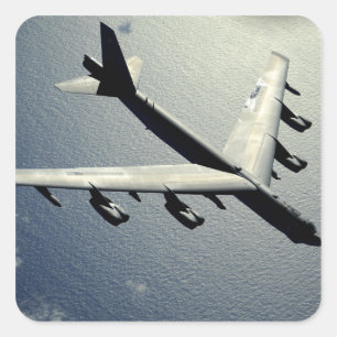 Sticker Carré Une Stratoforteresse B-52 en vol