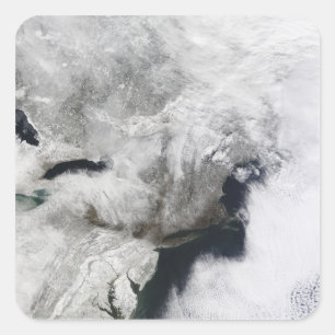 Sticker Carré Une tempête grave d'hiver