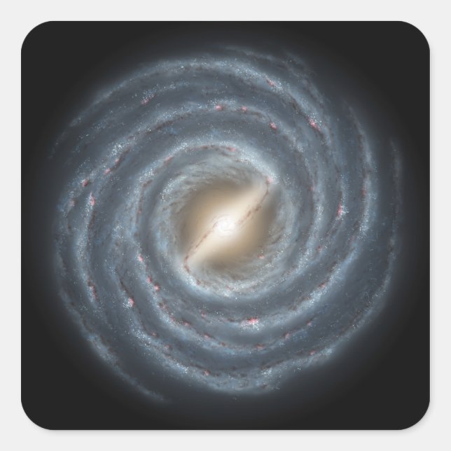 Sticker Carré Une vue de notre propre Galaxie Lactée (Devant)