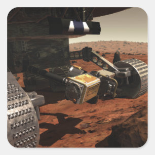 Sticker Carré Une vue en gros plan du bras sur Mars de la NASA