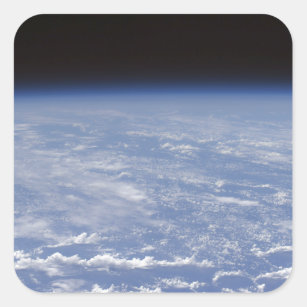 Sticker Carré Une vue oblique de l'atmosphère terrestre