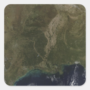 Sticker Carré Une vue sans nuage des Etats-Unis du sud