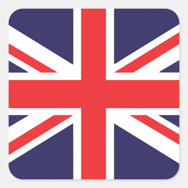 Sticker Carré Union Jack (Devant)
