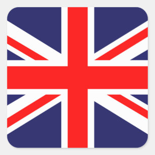 Sticker Carré Union Jack classique