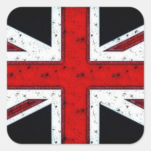 Sticker Carré Union Jack robuste