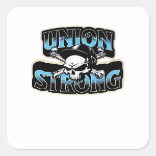 Sticker Carré Union Strong Pro Union Hard Casquette Union Classi