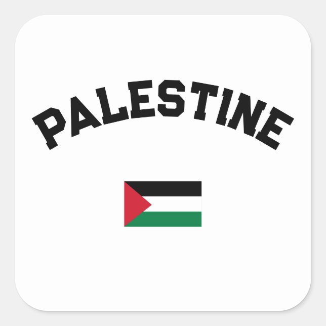 Sticker Carré Université de Varsity de l'État de Palestine (Devant)