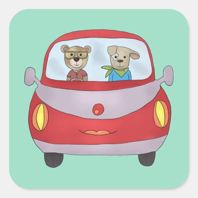 Sticker Carré Unterweg (Devant)