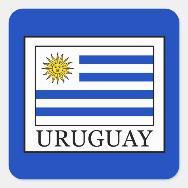 Sticker Carré Uruguay (Devant)