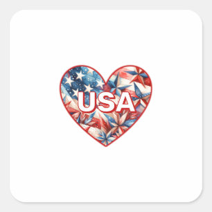 STICKER CARRÉ USA