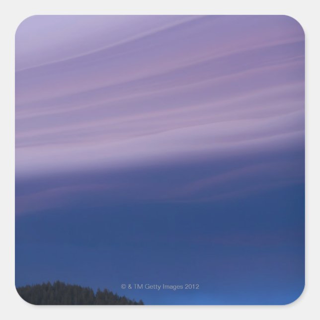 Sticker Carré USA, Californie, Lac Tahoe, Paysage avec (Devant)