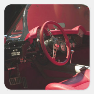 Sticker Carré USA, Kentucky, Bowling Green : Corvette nationale