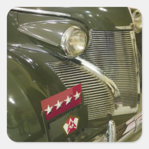 Sticker Carré USA, Kentucky, Fort Knox : Patton Museum of