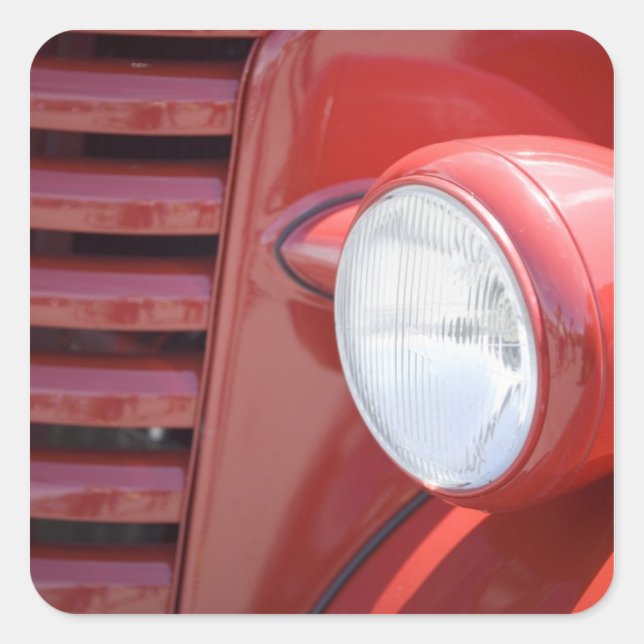 Sticker Carré USA, Maine, Owl's Head. Projecteur partiel (Devant)