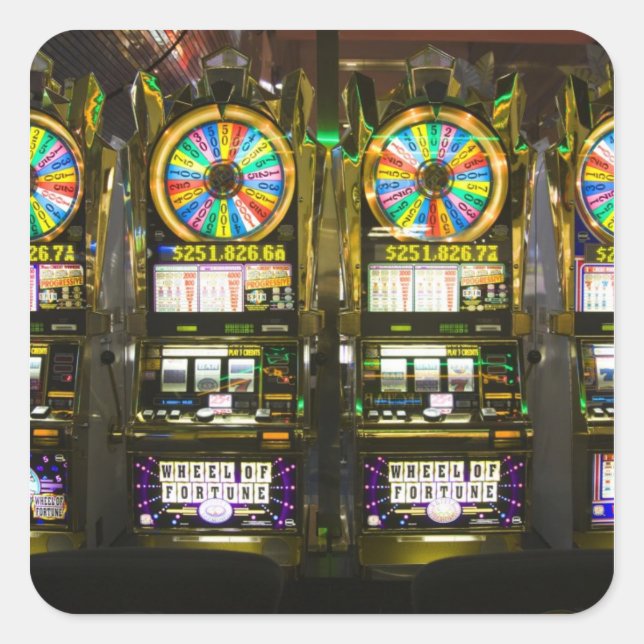 Sticker Carré USA, Nevada, Las Vegas. McCarran International (Devant)