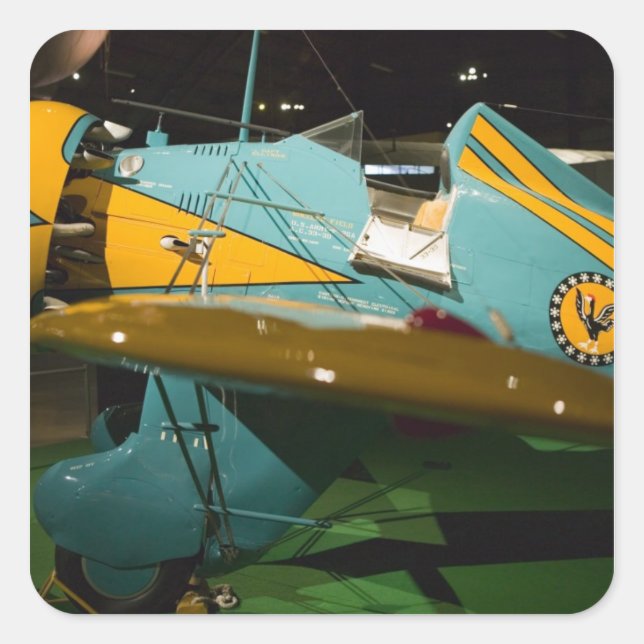 Sticker Carré USA, Ohio, Dayton : US Air Force Museum et 2 (Devant)