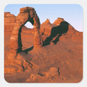 Sticker Carré USA, Utah, Arches NP. Delicate Arch est l'un des