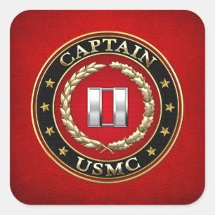 Sticker Carré USMC Capt [3D]