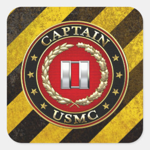 Sticker Carré USMC Capt [3D]