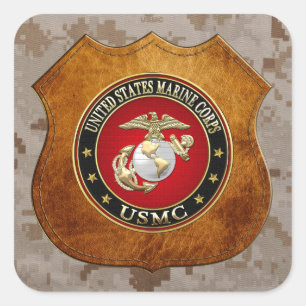 Sticker Carré USMC EGA [édition spéciale] [3D]