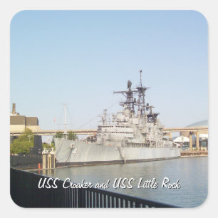 Sticker Carré USS Croaker et USS Little Rock