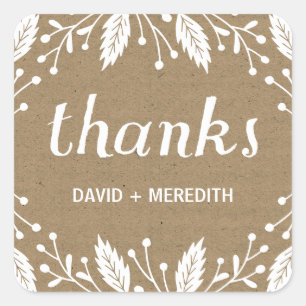 Sticker Carré Vacances Botanicals