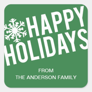 STICKER CARRÉ VACANCES GRAVES   CADEAUX DE VACANCES