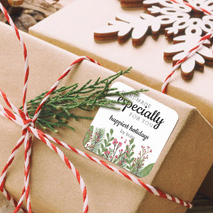 Sticker Carré Vacances Verdure Faite À La Main Spécialement Pour