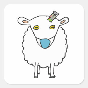 Sticker Carré Vaccination contre la cire des moutons