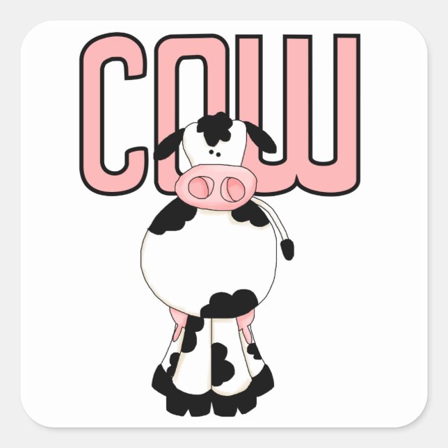 STICKER CARRÉ VACHE (Devant)