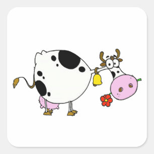 Sticker Carré vache