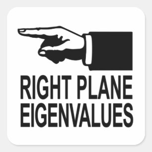 Sticker Carré Valeurs propres de plan droit