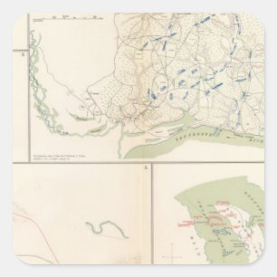 Sticker Carré Valverde, Shiloh, pi Craig, île de Roanoke