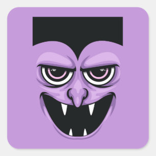 Sticker Carré Vampires d'Halloween