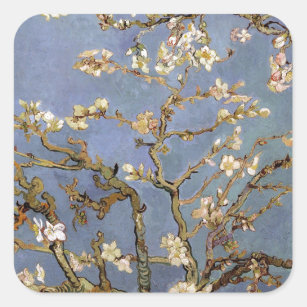 Sticker Carré Van Gogh Almond Blossom