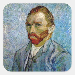 Sticker Carré Van Gogh Autoportrait