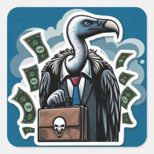 Sticker Carré Vautour des entreprises