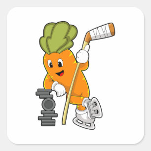 Sticker Carré Vegan Ice Hockey