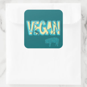 Sticker Carré Vegan paper